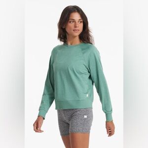 Vuori Green Halo Crew Long Sleeve